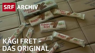 Kägi fret  Geschichte und Herstellung der Schokoladewaffeln 2002  SRF Archiv [upl. by Neltiak841]