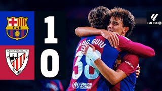 FC BARCELONA 1 vs 0 ATHLETIC CLUB  LALIGA 202324 MD10 [upl. by Opal]