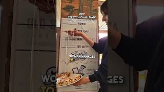 Customers Compete to Stretch Cheese for Free Pizza 🍕 🙌 [upl. by Jamaal]