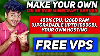 Create a Free Minecraft Server With 128GB Ram  GitHub Minecraft Server [upl. by Einnus]