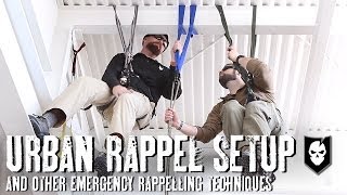 How To Setup an Urban Rappel and Other Emergency Rappelling Techniques [upl. by Sigrid]