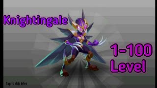 Monsters Legend  Knightingale 1100 level  PVP battle  Best extra turn monster [upl. by Wiatt]