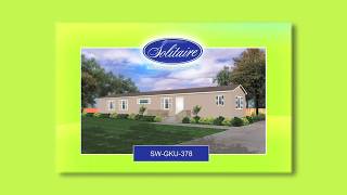 Solitaire Homes Model SWGKU378 Single Wide Mobile Home [upl. by Ecirrehs]