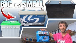 BIG vs SMALL Car Batteries w Harbor Freight LOAD TESTER  12V Flooded  AGM amp Lithium Battery Test [upl. by Auqinu961]