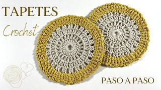 Cómo tejer Tapete crochet fácil paso a paso y en minutos [upl. by Euqinomahs967]