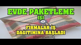 Evde Mandal Paketleme İşi Yaparak Para Kaznmak [upl. by Suoicul]