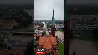 Legnica  Woda rośnie ale sytuacja stabilna 🌊Legnica Kaczawa powódź [upl. by Ennazor52]