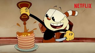 PANCAKES 🥞  THE CUPHEAD SHOW  Netflix [upl. by Launce831]