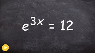 How do you solve an exponential equation with e as the base [upl. by Sachs]