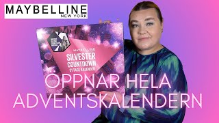 ÖPPNAR MAYBELLINE ADVENTSKALENDER 2023 [upl. by Ahsercal404]