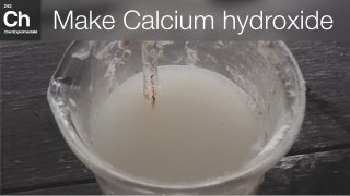 Make Calcium Hydroxide  CaOH2 from Plaster of Paris [upl. by Anemolif]