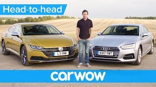 Volkswagen Arteon vs Audi A5 Sportback  which is best  HeadtoHead [upl. by Arahc]