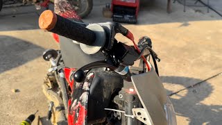 How To Replace Your Dirt Bike’s Front Brake Lever… THE HARD WAY [upl. by Nevuer]