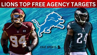 Detroit Lions Top 25 Free Agent Targets For 2023 Ft DaRon Payne Lorenzo Carter amp Jamaal Williams [upl. by Norat]