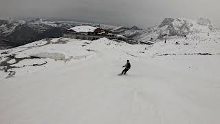 Hintertuxer Gletscher Olperer Piste 9a zum Tuxer Fernerhaus [upl. by Reginnej762]