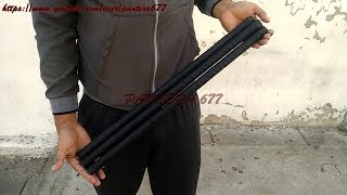 Triple Nunchakus Three Section Training Rod NO HIT with Functionality Test [upl. by Arikehs]