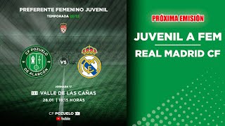 🔴 DIRECTO  CF POZUELO JUVENIL A FEM 🆚 REAL MADRID CF  J17 [upl. by Arabelle]