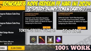 KODE REDEEM FREE FIRE TERBARU 30 MARET 2024 HARI INI  70 TOKEN SPEDDY DUMPY TOKEN [upl. by Ecallaw]