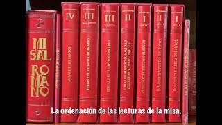 Explicación del OLM el leccionario de la misa [upl. by Hock]