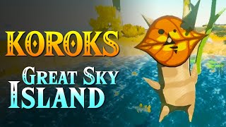 Zelda Tears of the Kingdom  All Korok Seeds Great Sky Island Locations 001  019 [upl. by Ardnajela]