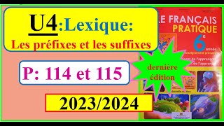 Lexique  Les préfixes et les suffixes  le français pratique 6ème AP [upl. by Nived]