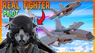 I Challenged A REAL Fighter PILOT To A DOGFIGHT In TRAILMAKERS [upl. by Hailed]