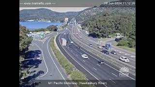 M1 Pacific Motorway at Hawkesbury River Bridge  2024Jun28  Australia [upl. by Beverly]