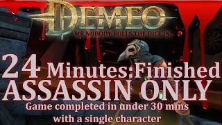 DEMEO  24 Minute SINGLE CHARACTER SPEED RUN DEMEO SpeedRun CRYFANBOY OCULUS VRRPG Quest2 [upl. by Slaohcin]