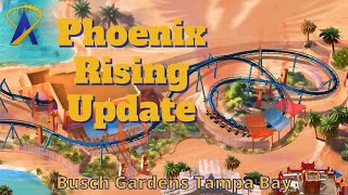 Details and Stats for Phoenix Rising Roller Coaster Coming to Busch Gardens Tampa Bay [upl. by Analart]