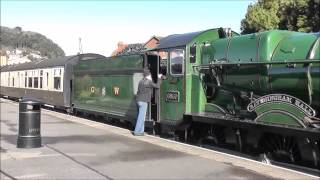 RAVENINGHAM HALL AND GALA LOCOMOTIVES AT MINEHEAD [upl. by Aiselad511]