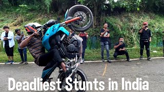 You wont believe this 🥲🥲Heritage Kohima  Crazy bike stunts 😱  denomzvlog4001  Ajusto Naga [upl. by Bronwen]