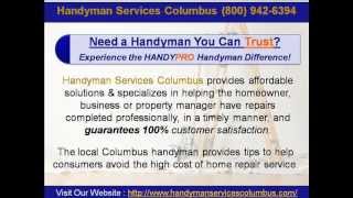 Handyman Services Columbus [upl. by Anhpad70]