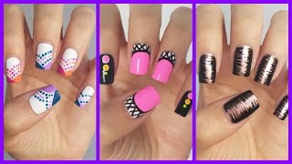 Easy Nail Art For Beginners 15  JennyClaireFox [upl. by Stelmach]