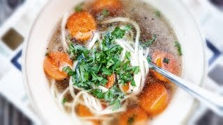 Chicken and Noodle Soup  Rosol  Recipe 178 [upl. by Relyk]