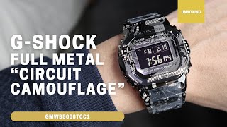 Unboxing GShock Full Metal “Circuit Camouflage” GMWB5000TCC GMWB5000TCC1 [upl. by Nogaem444]