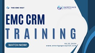 EMC CRM Training  10222024 [upl. by Heathcote]