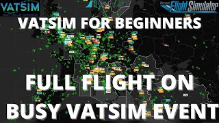 VATSIM for Beginners  Heathrow to Stockholm in the FlyByWire A32NX  Busy Event [upl. by Fonda]