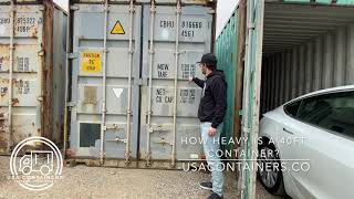 How heavy is a 40ft High Cube Shipping Container [upl. by Itsirhc]