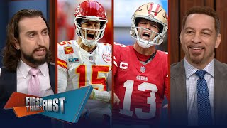 MUSTWIN Super Bowl Sunday edition Chiefs vs 49ers in SBLVIII  NFL  FIRST THINGS FIRST [upl. by Ayahs]