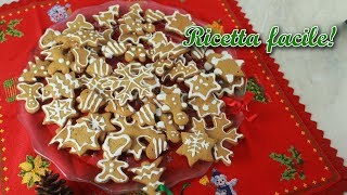 BISCOTTI PAN DI ZENZERO e CANNELLA  Ricetta Facile Dolci Per Natale [upl. by Eselrahc]