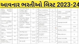 Upcoming Gujarat Bharti in 202324  Gujarat Government Jobs Calendar  Junior Clerk  Varg 3 Bharti [upl. by Adnawahs]