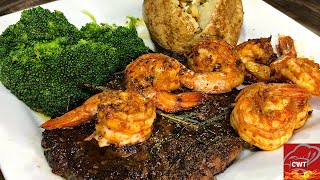 Steak And Shrimp Surf And Turf Recipe [upl. by Ohploda]