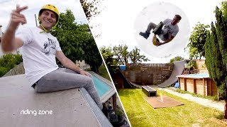 Il transforme son jardin en skatepark  feat AKTA [upl. by Froemming214]