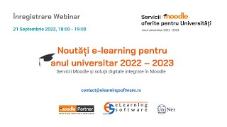 Webinar „Prezentare servicii Moodle pentru Universități” 21092022 [upl. by Cohla997]