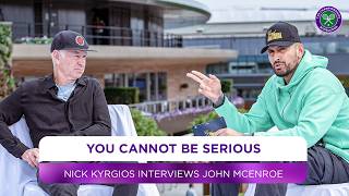 quotYou cannot be seriousquot  Nick Kyrgios interviews John McEnroe  Wimbledon 2024 [upl. by Notsob230]