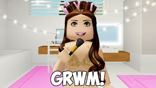 GRWM FOR A NEW YEARS PARTY Brookhaven Roleplay [upl. by Nireil205]