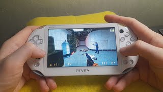 HalfLife Uplink port gameplay on Sony PS Vita Slim Playstation Vita 365 Henkaku Enso [upl. by Ina969]