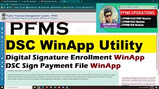 How to Enroll DSC on PFMS with WinApp  DSC WinApp Utility on PFMS  Digital Signature on PFMS [upl. by Skees892]