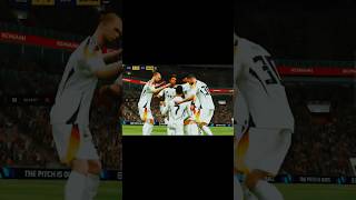 Fantastic no look header goal CR7like sub football soccergoal gaming soccerplayer [upl. by Weinstock]