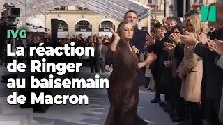 Catherine Ringer n’a pas pris de gants pour éconduire Emmanuel Macron après son baisemain [upl. by Nuahsor418]